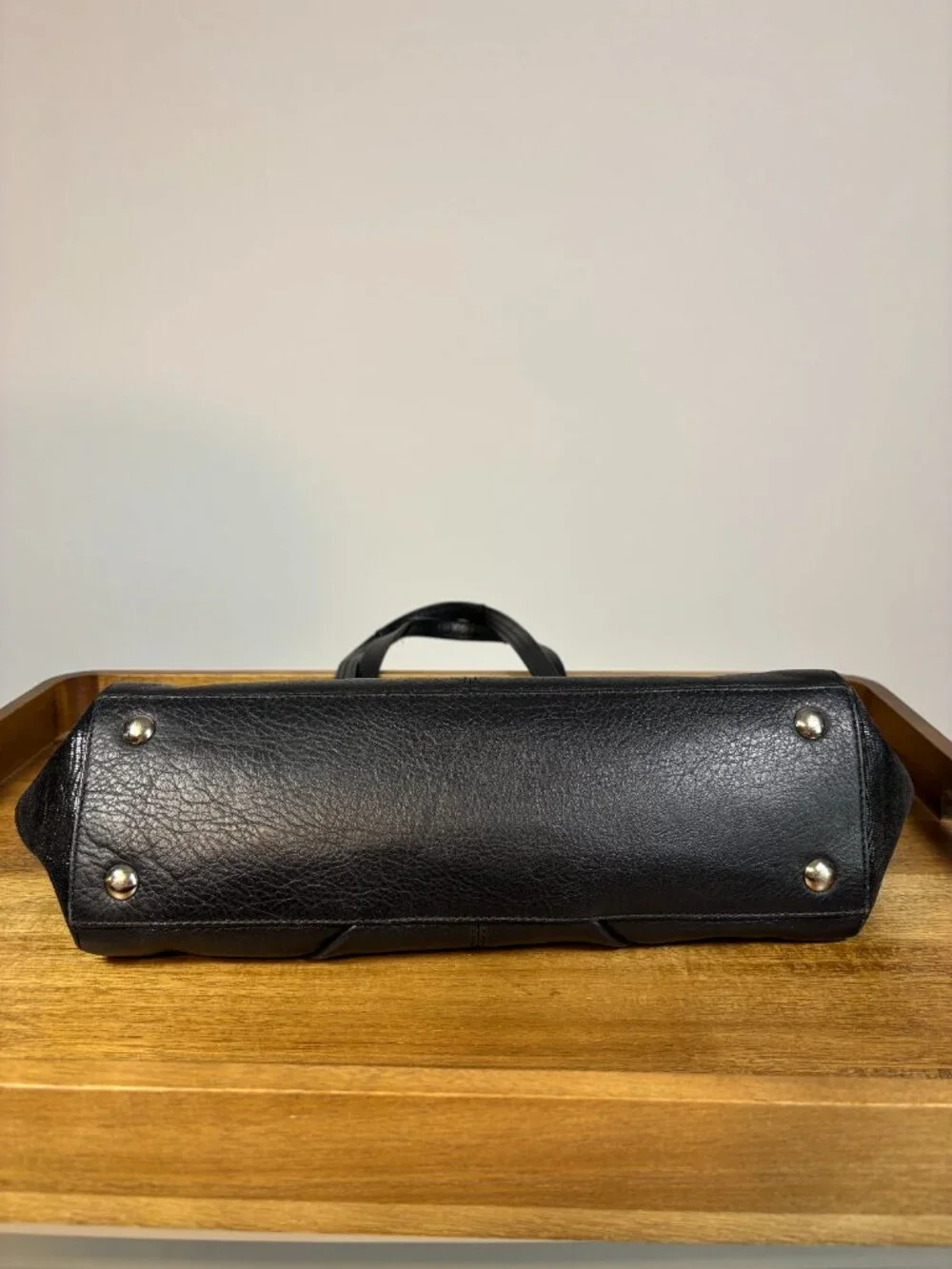 Coach Taylor Alexis Black Leather Shoulder Carryall